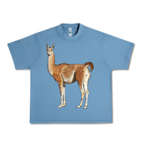 Pebble Blue guanaco llama Urban Heavy Tee - LillyAllenDesigns