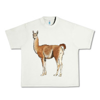 Pistachio guanaco llama Urban Heavy Tee - LillyAllenDesigns