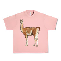 Salmon guanaco llama Urban Heavy Tee - LillyAllenDesigns