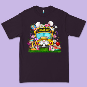 Easter School Bus Premium Tee Designed By Cowhidedigitalart