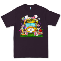 Plum Easter School Bus Premium Tee - CowhideDigitalArt