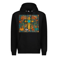 Black fall cross tumbler Premium Hoodie - RanaPortraitStore
