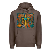 Coffee fall cross tumbler Premium Hoodie - RanaPortraitStore