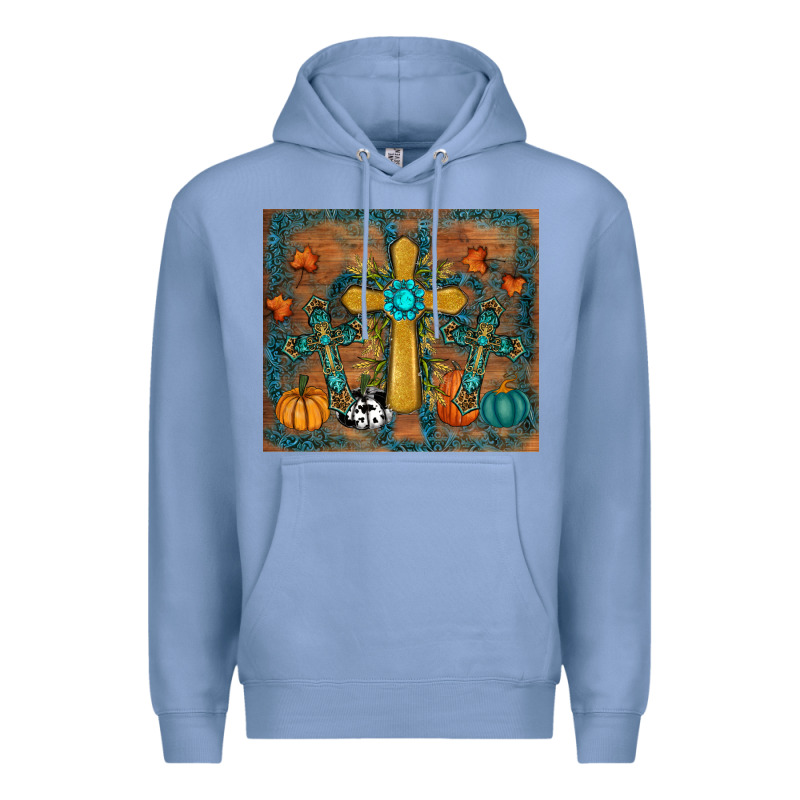 Fall Cross Tumbler Premium Hoodie by RanaPortraitStore | Teevron