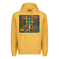 Mustard fall cross tumbler Premium Hoodie - RanaPortraitStore