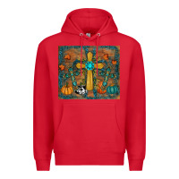Red fall cross tumbler Premium Hoodie - RanaPortraitStore