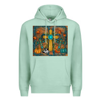 Seafoam fall cross tumbler Premium Hoodie - RanaPortraitStore