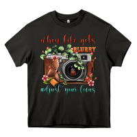Asphalt When Life Gets Blurry Adjust Your Focus Vintage Camera Heavy Core Tee - FaDigitalArtStudio