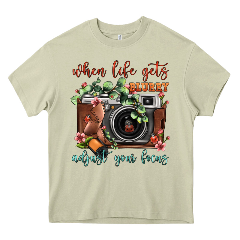 When Life Gets Blurry Adjust Your Focus Vintage Camera Heavy Core Tee by FaDigitalArtStudio | Teevron