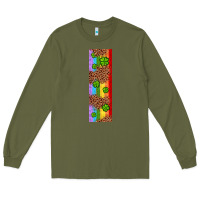 Army Green St. Patrick's Day Western Shamrock Leopard Rainbow Long Sleeve Tee - Artiststas