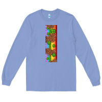 Colony Blue St. Patrick's Day Western Shamrock Leopard Rainbow Long Sleeve Tee - Artiststas
