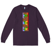 Plum St. Patrick's Day Western Shamrock Leopard Rainbow Long Sleeve Tee - Artiststas
