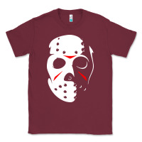 Burgundy jason hockey mask halloween Classic Tee - baoMotion
