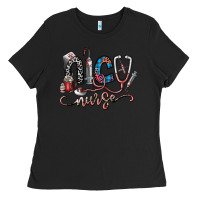 Black nice nurse Ladies Tee - SublimationCraftShop
