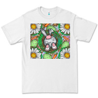 White Easter Bunny Premium Tee - CowhideDigitalArt