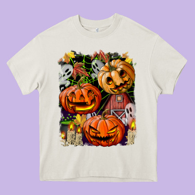 Halloween Pumpkins Heavy Core Tee Designed By Bundleandbundleshop