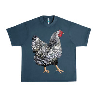 Midnight Navy wyandotte chicken Urban Heavy Tee - LillyAllenDesigns