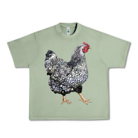 Oil Green wyandotte chicken Urban Heavy Tee - LillyAllenDesigns