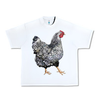 White wyandotte chicken Urban Heavy Tee - LillyAllenDesigns