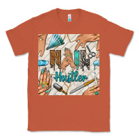Copper hail hustler and nail art hands with glitter polish seamless pattern b Classic Tee - BundleAndBundleShop