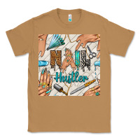 Toasted Coconut hail hustler and nail art hands with glitter polish seamless pattern b Classic Tee - BundleAndBundleShop
