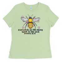 Matcha Kinda Words Are Like Honey Sweet To The Soul Ladies Tee - CowhideDigitalArt