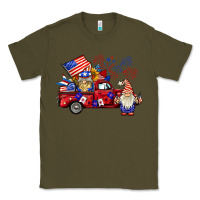 Army Green american gnomies truck Classic Tee - BarkalooDesign