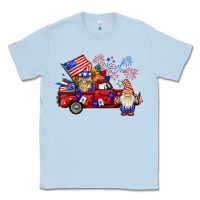 Dusty Blue american gnomies truck Classic Tee - BarkalooDesign
