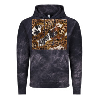 Cloud Black leopard and cowhides Vintage Hoodie - BarkalooDesign