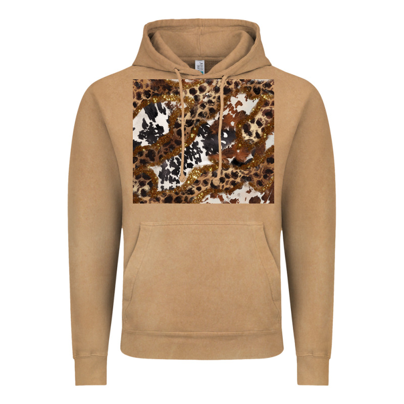 Leopard And Cowhides Vintage Hoodie by BarkalooDesign | Teevron
