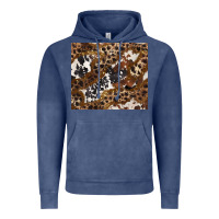 Vintage Denim leopard and cowhides Vintage Hoodie - BarkalooDesign