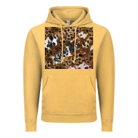 Vintage Mustard leopard and cowhides Vintage Hoodie - BarkalooDesign