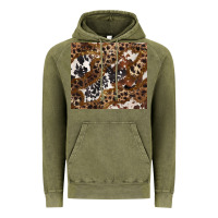 Vintage Olive leopard and cowhides Vintage Hoodie - BarkalooDesign