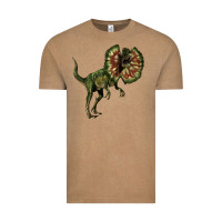 Vintage Coffee Dilophosaurus Vintage Tee - LillyAllenDesigns
