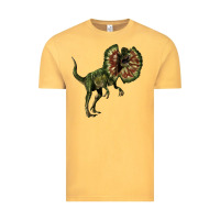 Vintage Mustard Dilophosaurus Vintage Tee - LillyAllenDesigns