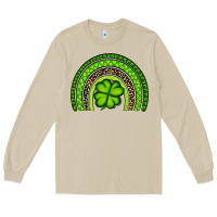Mushroom St. Patrick's Day Shamrock Rainbow Long Sleeve Tee - Artiststas