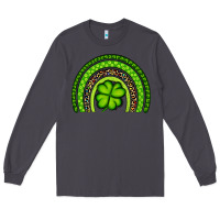 Smoke St. Patrick's Day Shamrock Rainbow Long Sleeve Tee - Artiststas