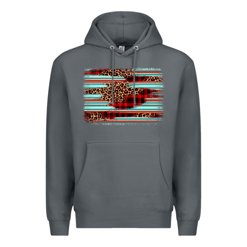 Leopard Serape Background Premium Hoodie by BarkalooDesign | Teevron