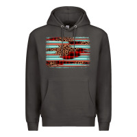 Smoke leopard serape background Premium Hoodie - BarkalooDesign