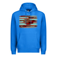 True Royal leopard serape background Premium Hoodie - BarkalooDesign
