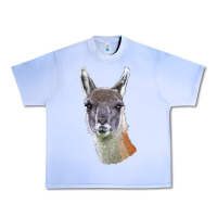 Grape Ice Guanaco Llama Head Urban Heavy Tee - LillyAllenDesigns