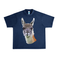 Navy Guanaco Llama Head Urban Heavy Tee - LillyAllenDesigns