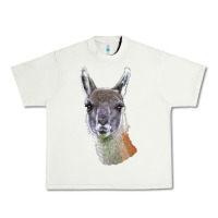 Pistachio Guanaco Llama Head Urban Heavy Tee - LillyAllenDesigns