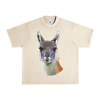 Sandshell Guanaco Llama Head Urban Heavy Tee - LillyAllenDesigns