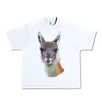 White Guanaco Llama Head Urban Heavy Tee - LillyAllenDesigns