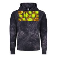 Cloud Black tennis ball with sunflower and racket  licence plato Vintage Hoodie - BarkalooDesign
