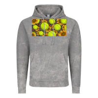 Cloud Rock tennis ball with sunflower and racket  licence plato Vintage Hoodie - BarkalooDesign
