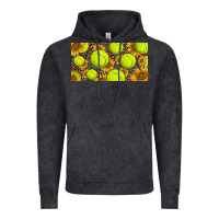 Vintage Black tennis ball with sunflower and racket  licence plato Vintage Hoodie - BarkalooDesign
