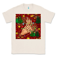 Natural christmas nails and trees with leopard and plaid seamless pattern bbs Classic Tee - BundleAndBundleShop