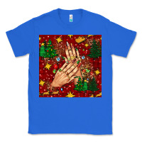 True Royal christmas nails and trees with leopard and plaid seamless pattern bbs Classic Tee - BundleAndBundleShop